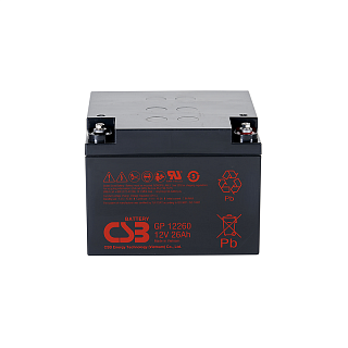 Батарея для ИБП CSB GP12260, 12 В, 26 А·ч