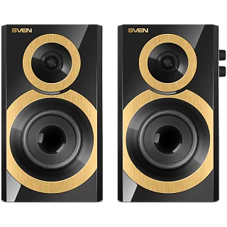 Колонки Sven SPS-619 GOLD, 20 Вт, проводное подключение, золотистый