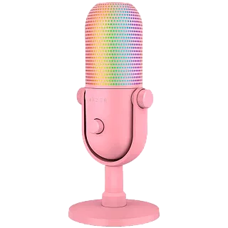 Микрофон Razer Seiren V3 Chroma - Quartz Microphone, проводное подключение, USB Type-A, настольный
