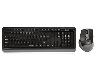 Комплект клавиатура и мышь A4Tech + Fstyler FGS1035Q, беспроводное подключение, чёрный