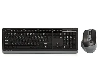 Комплект клавиатура и мышь A4Tech + Fstyler FGS1035Q, беспроводное подключение, чёрный