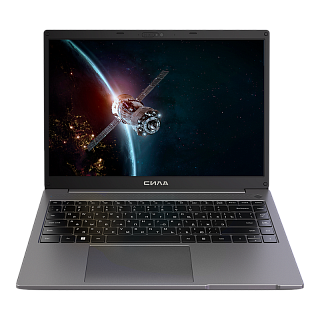 Ноутбук Ноутбук СИЛА/ Ноутбук СИЛА НК2-3404 14"(1920x1200 IPS)/Intel Core i7 1360P(2.2Ghz)/16384Mb/512PCISSDGb/noDVD/Int:Intel Iris Xe Graphics/Cam/BT/WiFi/67WHr/war 3y/1.48kg/графит/Win11Pro + 65W, RU kbd