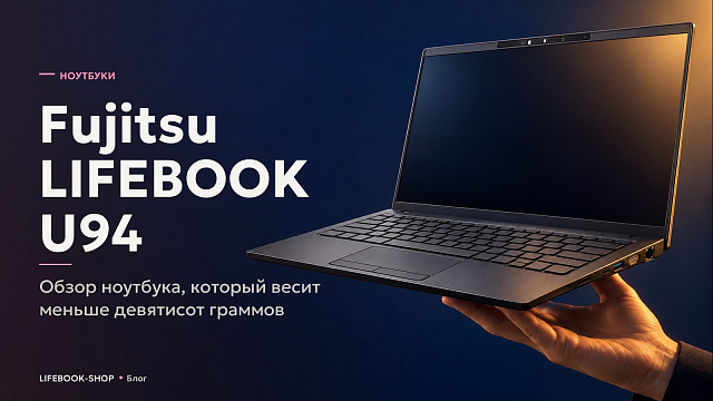 Fujitsu LIFEBOOK U94: обзор ноутбука, который весит меньше девятисот граммов
