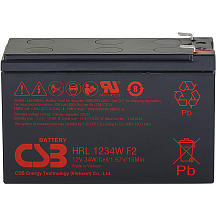 Батарея для ИБП CSB HRL1234W F2 FR, 12 В, 8.5 А·ч, клеммы F2 (под клемму 250), срок службы 8 лет