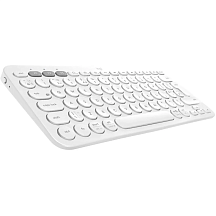 Клавиатура Logitech K380 OFF-WHITE RTL, Bluetooth, мембранные, белый