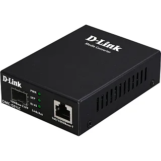 Медиаконвертер D-Link DMC-G10SC, 1 Гбит/с, 1000Base-LX, одномодовое SC, до 10 км
