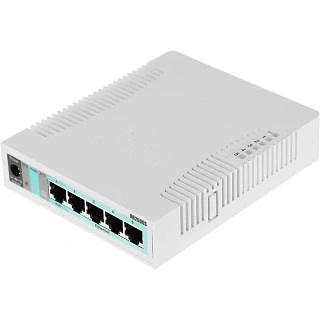Коммутатор Mikrotik RB260GS (CSS106-5G-1S) смарт, 5 портов 1 Гбит/с, 1 SFP, SwOS