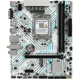 Материнская плата Maxsun MS-B760M WIFI ICE, LGA1700, Intel B760, Micro-ATX, DDR4