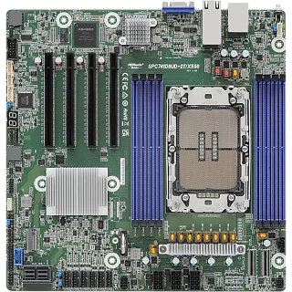 Материнская плата ASRock SPC741D8UD-2T/X550, Deep Micro-ATX, 1x LGA 4677 5th/4th Gen Intel Xeon Scalable, 8x DDR5 RDIMM RDIMM-3DS (ASRock 90-SXGBM1-A0UAY2F)