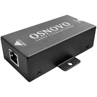 Удлинитель PoE OSNOVO E-PoE/1G, 1 Гбит/с, до 500 м каскадом, до 22 Вт на выходе