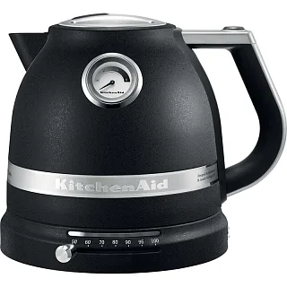 Электрочайник KitchenAid Artisan 5KEK1522EBK, 1,5 л, 2400 Вт, регулировка температуры, чугун