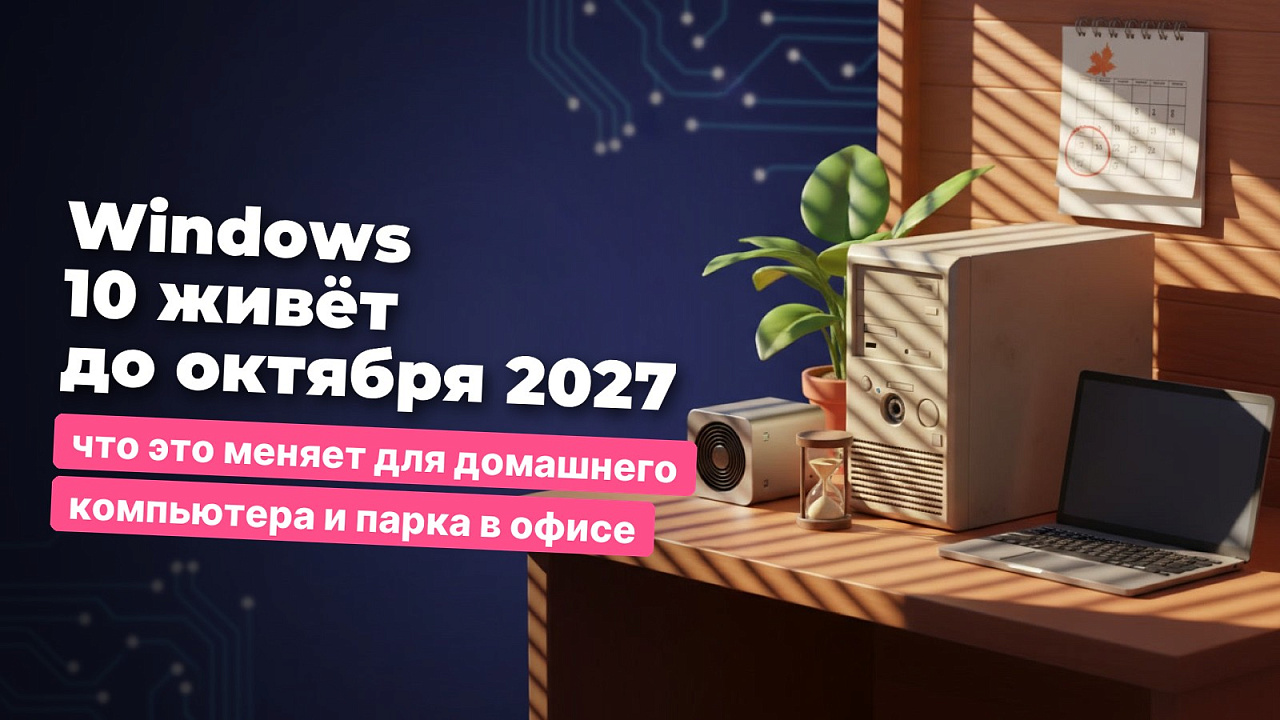 Windows 10 живёт до октября 2027: что это меняет для домашнего компьютера и парка в офисе