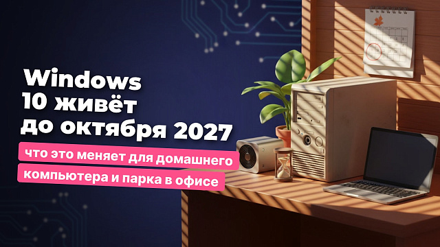 Windows 10 живёт до октября 2027: что это меняет для домашнего компьютера и парка в офисе