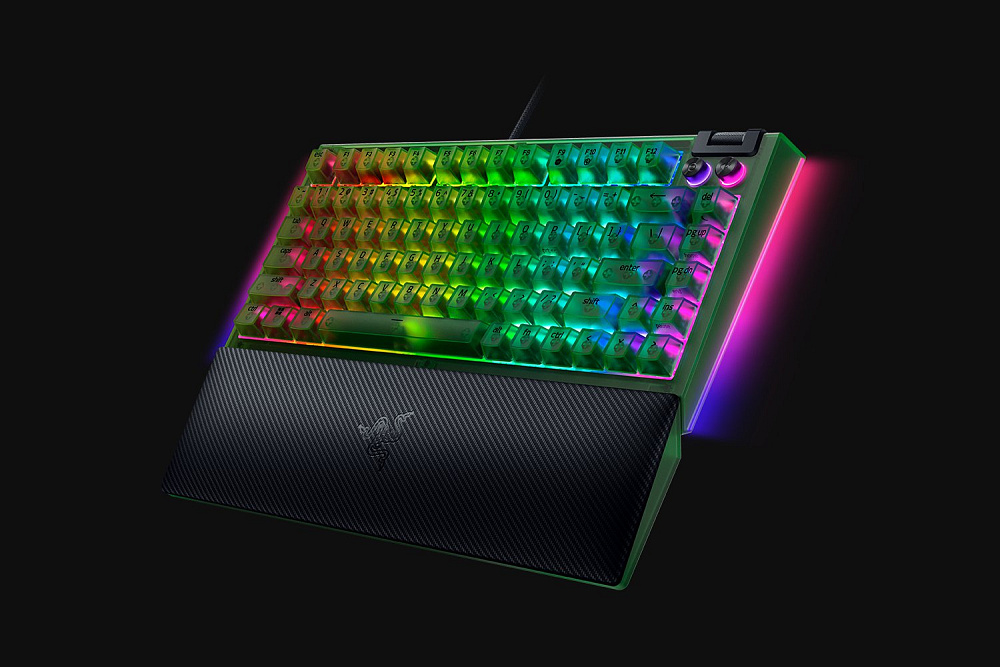 Клавиатура Razer BlackWidow V4 75% - Phantom Green - US Layout, проводное подключение, USB-A, фото 5