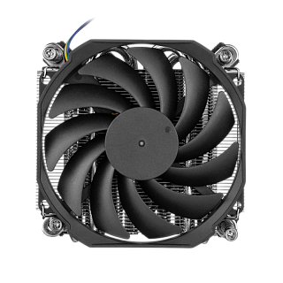 Кулер для процессора ПК/ CPU Cooler Foxline DB32i (125W, 4-pin PWM, 32mm, Al/Cu, 4x6mm, 1x90mm, 41.46CFM, 33dBA, 3400RPM, S: 1851/1700/1200/115X, Black)