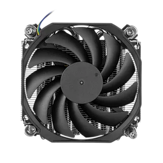 Корпусной вентилятор Foxline CPU Cooler DB32i, 3400 об/мин, чёрный, поток 41.46 CFM, шум 33 дБА