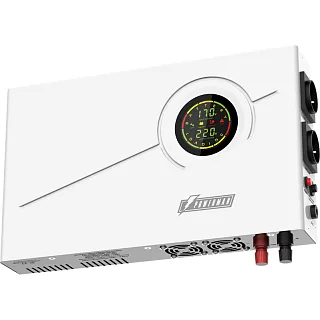 ИБП POWERMAN Smart 1000 INV, линейно-интерактивный, 1000ВА/600Вт, 140-275В, 2 евророзетки, внешняя батарея 12В от 45Ач до 200Ач (не входит в комплект поставки), ток заряда 13А, ЖК-дисплей, навесной, 410мм х 268мм х 70мм, 10.06 кг./ UPS POWERMAN Smart 1 (P