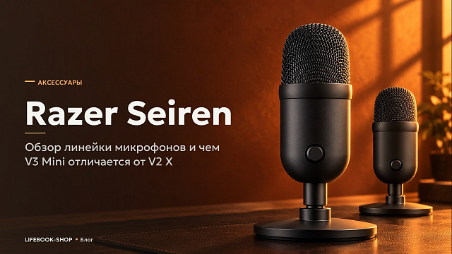 Razer Seiren: обзор линейки микрофонов и чем V3 Mini отличается от V2 X
