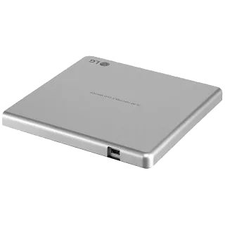 Оптический привод LG DVD-RW ext. GP57ES40.AHLE10B, внешний, DVD-R/RW рекордер, серебристый