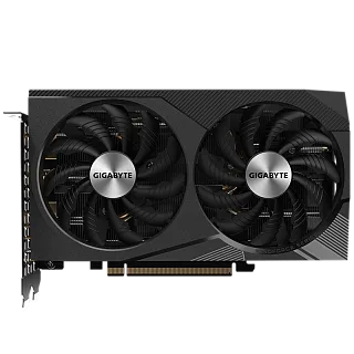 Видеокарта Gigabyte NVIDIA GeForce RTX 3060 WINDFORCE OC 12G REV2.0, 12 ГБ видеопамяти, GDDR6