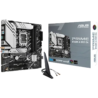 Материнская плата ASUS PRIME B760M-A WIFI D4, LGA1700, Intel B760, mATX, DDR4