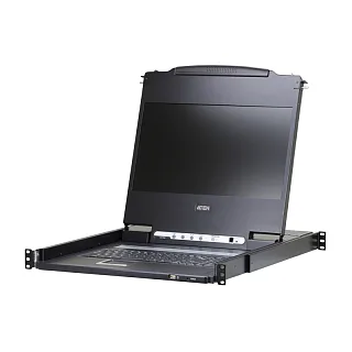 ЖК-консоль ATEN CL6700MW для KVM-переключателей, DVI, PS/2 и USB, на одной направляющей