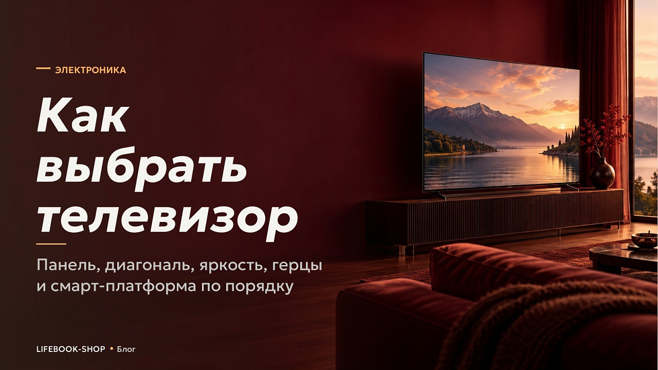 Как выбрать телевизор: панель, диагональ, яркость, герцы и смарт-платформа по порядку