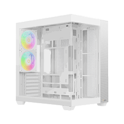 Корпус ПК Ocypus Delta C74 WH ARGB, Midi‑Tower, белый, 2×120 мм ARGB, 2×USB‑A 3.0, 1×USB‑C 3.1, поддержка ATX/mATX/mITX