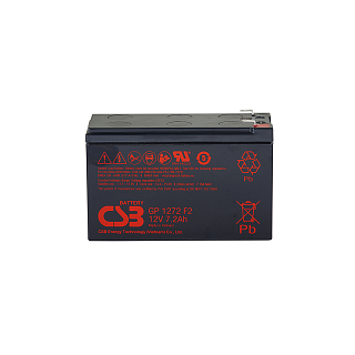 Батарея для ИБП CSB GP1272, 12 В, 7.2 А·ч, клеммы F1 (под клемму 187)