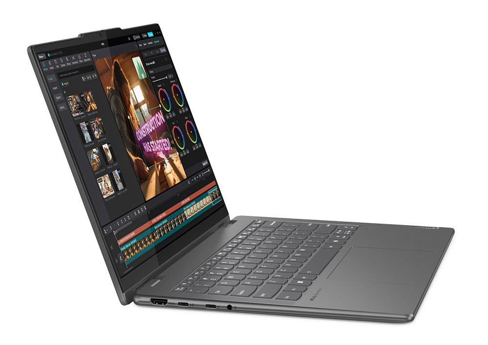 Ноутбук-трансформер Lenovo Yoga 7 2-in-1 14IML9 83DJ00AJRK, Storm Grey, 14" WUXGA OLED 60Hz Touch + Lenovo Digital Pen, Intel® Core Ultra 5 125H, Intel Arc Graphics, 16 GB LPDDR5x-7467, SSD 512 GB G4, WINDOWS 11 PRO, КЛАВИАТУРА RU/US, гарантия 1 год, фото 4