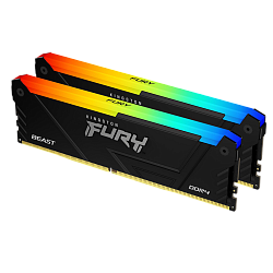 Оперативная память Kingston FURY Beast RGB, 32 ГБ DDR4, 3200 MT/s, CL16, Kit of 2, KF432C16BB2AK2/32