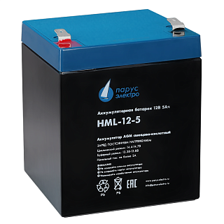 Батарея для ИБП Парус электро HML-12-5, 12 В, 5 А·ч