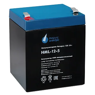 Батарея для ИБП Парус электро HML-12-5, 12 В, 5 А·ч