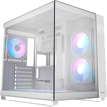 Корпус ПК Ocypus Iota C70 WH ARGB, Midi‑Tower, белый, 6×120 мм ARGB, 2×USB‑A 3.0 + 1×USB‑C 3.1, ATX/mATX/mITX