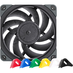 Кулер для корпуса Noctua NF-A12x25 PWM chromax.black.swap, 120x120x25 мм, 4-pin PWM, черный