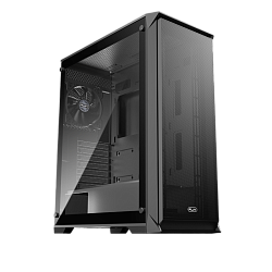 Корпус для ПК Raijintek ARCADIA 41, Midi Tower, чёрный, под ATX, mATX, mITX, материал закалённое стекло, сталь