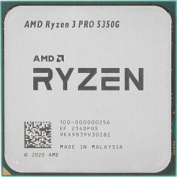 Процессор AMD Ryzen 3 PRO 5350G AM4, 4C/8T, 4/4.2 ГГц, 8 МБ, 65 Вт, Radeon Graphics, OEM