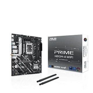 Материнская плата ASUS PRIME H810M-A WIFI, LGA1851, Intel H810, mATX, DDR5