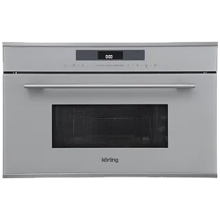 Встраиваемая микроволновая печь Korting KMI 830 GBXGr, 34 л, 900 Вт, гриль, откидная дверца, серое стекло