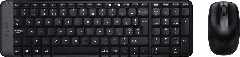 Комплект клавиатура и мышь Logitech + Desktop MK220, радиоканал