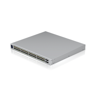 Коммутатор Ubiquiti USW-Pro-48-POE уровня L3, 48 портов 1 Гбит/с, 40 портов PoE, 4 SFP+, 600 Вт