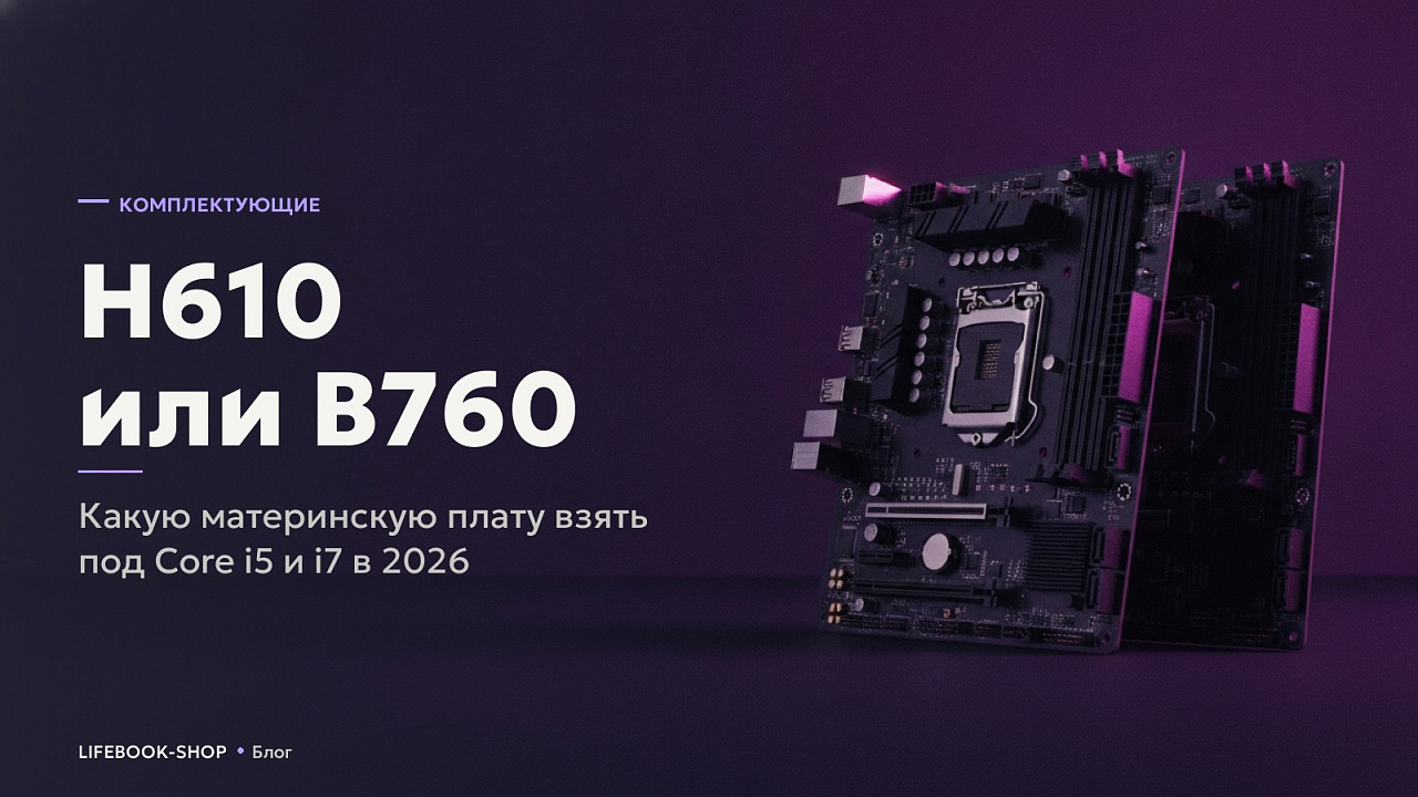 H610 или B760: какую материнскую плату взять под Core i5 и i7 в 2026