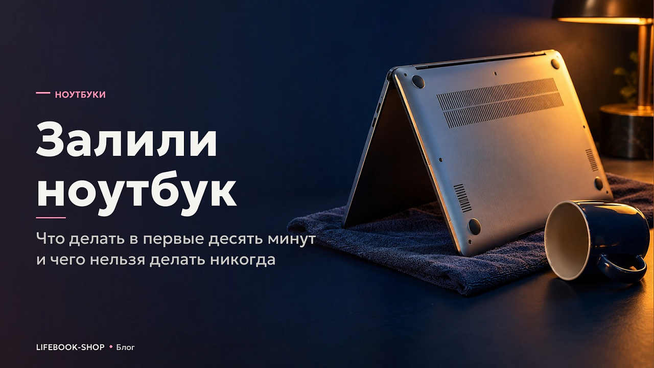 Залили ноутбук: что делать в первые десять минут и чего нельзя делать никогда