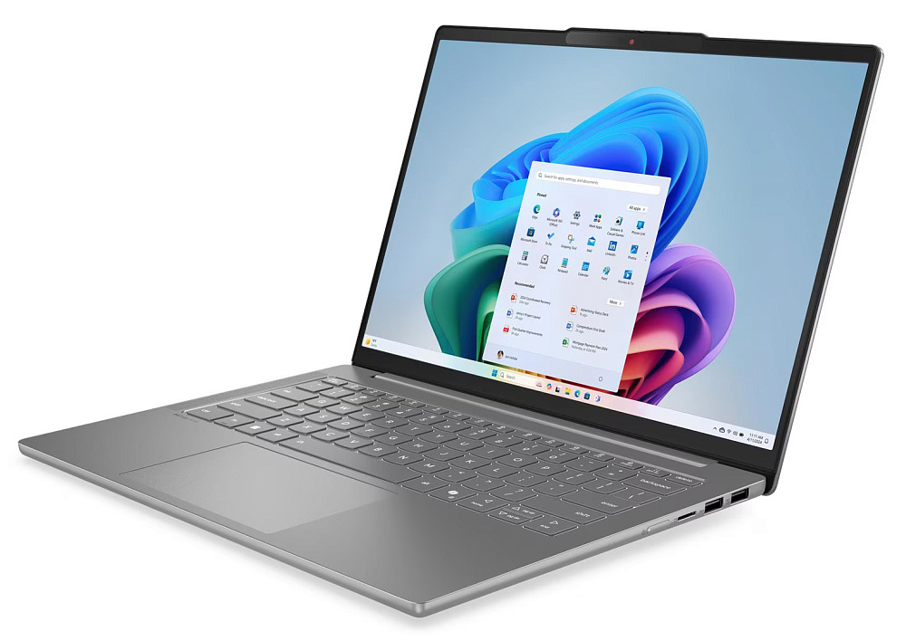 Ноутбук Lenovo IdeaPad Slim 5 14ARP10 83HT000FRK Luna Grey, 14" WUXGA OLED 60Hz, AMD Ryzen 7 7735HS, AMD Radeon 680M, 16GB DDR5-5600, SSD 1TB G4, WINDOWS 11 PRO, КЛАВИАТУРА RU/US, гарантия 1 год, фото 7