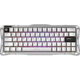Клавиатура Gravastar Mercury V60Pro XTAL SLV RU, белый