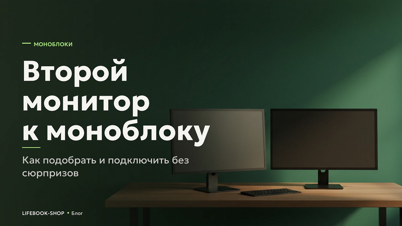 Второй монитор к моноблоку: как подобрать и подключить без сюрпризов