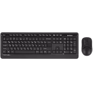 Комплект клавиатура и мышь A4Tech + Fstyler FG1012, беспроводное подключение, USB-A, чёрный