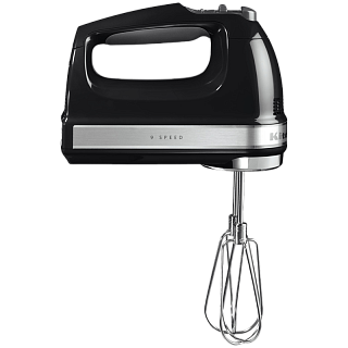Ручной миксер KitchenAid 5KHM9212EOB, 9 скоростей, 85 Вт, чёрный