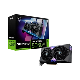 Видеокарта MSI GeForce RTX 5060 Ti 8G OC, NVIDIA GeForce RTX 5060 Ti, 8 ГБ видеопамяти