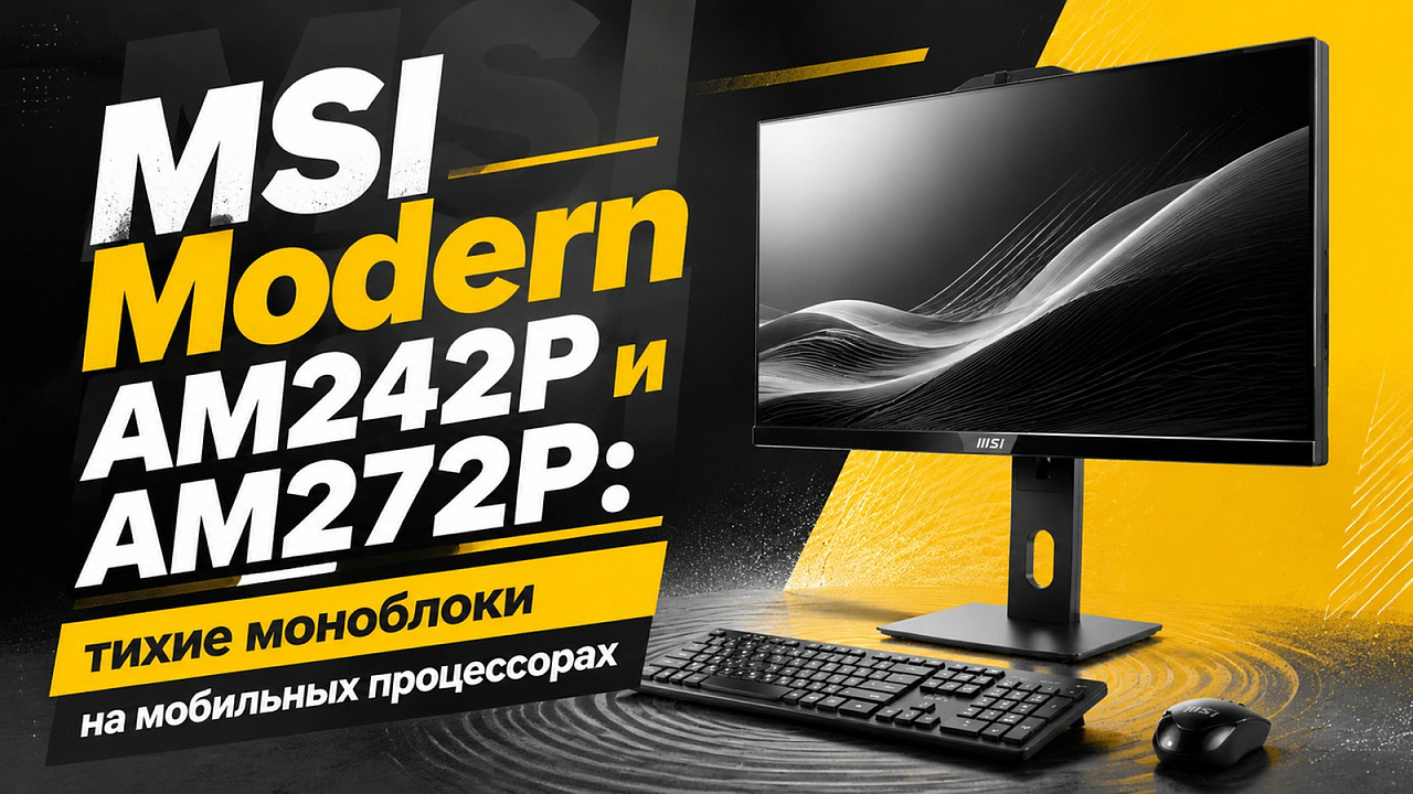 MSI Modern AM242P и AM272P: тихие моноблоки на мобильных процессорах